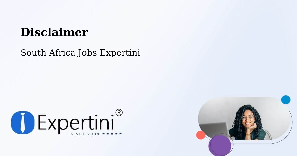 Disclaimer – Greytown - South Africa Jobs Expertini
